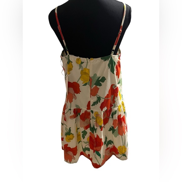 Entro Vibrant Floral Mini Dress Size Medium NWT - Picture 3 of 6